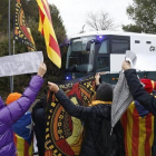 Los 9 políticos catalanes presos ya viajan hacia Madrid.-ALBERT BERTRAN
