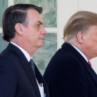 Donald Trump y Jair Bolsonaro en la Casa Blanca.-EFE / EPA