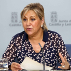 La vicepresidenta y portavoz de la Junta, Rosa Valdeón, comparece tras la reunión del Consejo de Gobierno.-Ical