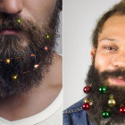 Los adornos navideños para barbas causan furor este año en las tiendas online.-FIREBOX
