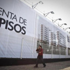 Promoción de viviendas en construcción en el barrio del Gorg de Badalona.-JOAN PUIG