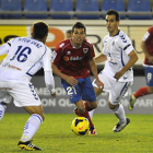 El Numancia empataba a cero en el último partido en Los Pajaritos ante el Tenerife. / Diego Mayor-