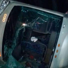 Accidente de un camión de pasajeros en Zacatecas, México.-EL PERIÓDICO