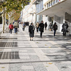 El paseo del Espolón por donde empezará la construcción del parking. / VALENTÍN GUISANDE-