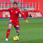 Alain Oyarzun podría ser la única novedad en el once del Numancia que juegue hoy en Riazor ante el Deportivo.-Mario Tejedor