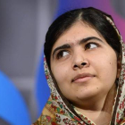 Malala Yousafzai después de haber recibido el Premio de los Niños del Mundo-