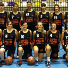 La plantilla del Baloncesto Soria Femenino que compitió la temporada pasada en la Primera Aragonesa.-