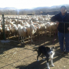 El ganadero José Pintos con su ganado en el municipio abulense de Santa María del Cubillo.-E.M.