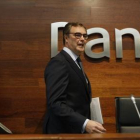 El consejero delegado de Bankia, José Sevilla (derecha), y el directivo Fernando Sobrini, ayer.-AGUSTÍN CATALÁN