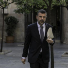 El exconseller Santi Vila, en la Generalitat.-JOAN CORTADELLAS