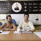 De izquierda a derecha, los organizadores de las jornadas José Miguel Díez y Óscar Sánchez. / ÁLVARO MARTÍNEZ-