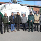 Autoridades y participantes en la presentación, ayer, del Plan director para la convivencia y mejora de la seguridad en los centros educativos.-CEDIDA