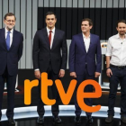 Los candidatos del debate de RTVE en las pasadas elecciones generales.-ACADEMIA TV