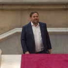 El 'vicepresident' del Govern, Oriol Junqueras, en el Parlament.-FERRAN SENDRA