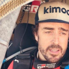 Fernando Alonso, en el interior de su Toyota, en el Rally de Marruecos.-TOYOTA GAZOO RACING TEAM