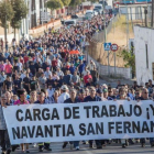 Protesta de los trabajadores de Navantia.-ROMAN RIOS