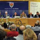 Los consejeros del Numancia en la Junta de Accionistas.-Valentín Guisande