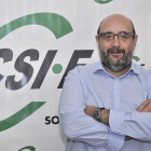 El presidente nacional de Csif, Miguel Borra, en Soria-Mario Tejedor
