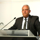 El portavoz del PP en Catalunya, Santi Rodríguez, ha criticado al Govern, mientras ha valorado el apoyo del Ayuntamiento en la disputa por la AEM.-EL PERIÓDICO (ARCHIVO)