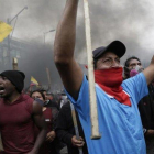 Protestas de grupos indígenas en Ecuador.-AP