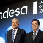 José Damián Bogas y Borja de Prado, consejero delegado y presidente de Endesa, el pasado mes de abril.-REUTERS / ANDREA COMAS