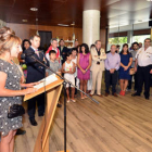 Yolanda Santos se dirige a los hosteleros sorianos durante la celebración de Santa Marta que se celebró en el Parador Antonio Machado. / REPORTAJE GRÁFICO: ÁLVARO MARTÍNEZ-