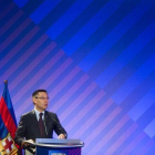 Josep Maria Bartomeu, durante la última asamblea de compromisarios.-JORDI COTRINA