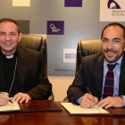 El obispo y el presidente de la Diputación-A. Martínez
