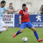 Alfonso fue el autor de los tres goles sorianos en el Ruta de la Plata.-DIEGO MAYOR