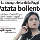 Imagen de la portada del diario italiano Libero en el que llama a la alcaldesa de Roma "Patata Caliente".-
