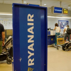 Huelga de Ryanair en el aeropuerto de Barajas.-JOSE LUIS ROCA