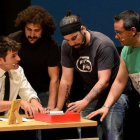 Representación del montaje ‘Soria olímpica’. / ÁLVARO MARTÍNEZ-