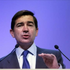 El consejero delegado del BBVA, Carlos Torres, durante una presentación de resultados.-EFE / J. J. GUILLÉN