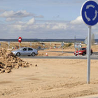 Una de las rotondas de la A-15 entre Sauquillo y Almazán en las inmediaciones de la localidad de Bordejé. / VALENTÍN GUISANDE-