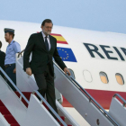 Llegada del presidente del Gobierno, Mariano Rajoy, a Washington para entrevistarse este martes en la Casa Blanca con el presidente de Estados Unidos, Donald Trump-DIEGO CRESPO (EFE)