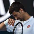 Novak Djokovic, en el partido de su derrota.-PAUL CROCK / AFP