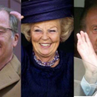 Los reyes Alberto de Bélgica, Beatriz de Holanda y Juan Carlos I de España.-EL PERIÓDICO