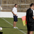 Fran Valero en un encuentro de esta temporada como entrenador del conjunto adnamantino.-Luis Ángel Tejedor