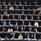 El pleno del Eurogrupo en Estrasburgo.-AFP / FREDERICK FLORIN