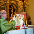 El cura pederasta José Manuel Ramos Gordón, durante el homenaje recibido en Tábara en octubre.-