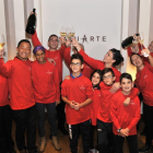 El equipo y familia de Baluarte celebra la Estrella.-VALENTÍN GUISANDE