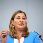 La consejera de Hacienda, Pilar del Olmo, comparece en rueda de prensa posterior al Consejo de Gobierno-ical