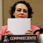 La ministra de Trabajo, Magdalena Valerio, en el Congreso de los Diputados.-/ JUAN CARLOS HIDALGO / EFE
