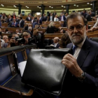 Mariano Rajoy en el pleno de investidura de la XII Legislatura.-JOSÉ LUIS ROCA