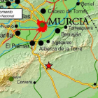 Imagen del Instituto Geográfico Nacional situando el epicentro del terremoto de Murcia.-PERIODICO