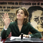 Teresa Ribera, este martes en la Comisión de Transición Ecológica del Senado.-DAVID CASTRO