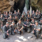 Militares del Escuadrón Numancia en una de las fotos colgadas en Twitter.-HDS
