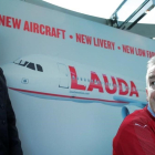 El consejero delegado de Ryanair, Michael OLeary, en la presentación de la compra de Laudamotion. /-REUTERS / HEINZ-PETER BADER
