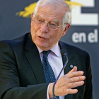 El ministro de Exteriores en funciones, Josep Borrell, en un acto en Alicante.-EFE / MORELL