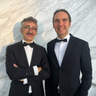 Alberto del Campo y Pedro Estepa en la gala de los Premios Platino. @PedroEstepaM